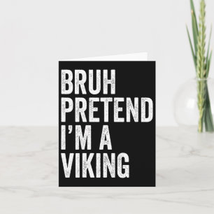 Carte Déguisement Viking assorti pour Halloween