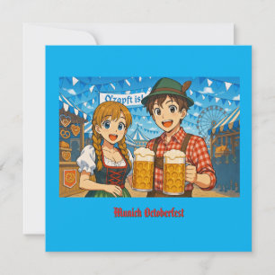 Carte Dégustation de bière pendant l'Oktoberfest à Munic