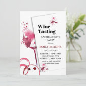 Carte Dégustation de vin de Bordeaux Bachelortie (Debout devant)