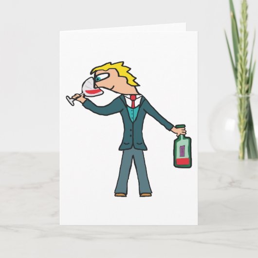 Carte Dégustation de vin de sommelier (Devant)