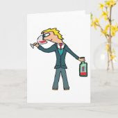 Carte Dégustation de vin de sommelier (Fleur jaune)