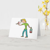 Carte Dégustation De Vins Sommelier (Fleur jaune)