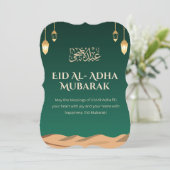 Carte d'Eid al-Adha – Message de Mubarak (Debout devant)