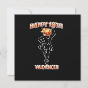 Carte Déjà Danseur Anniversaire Drôle Écossais Écosse