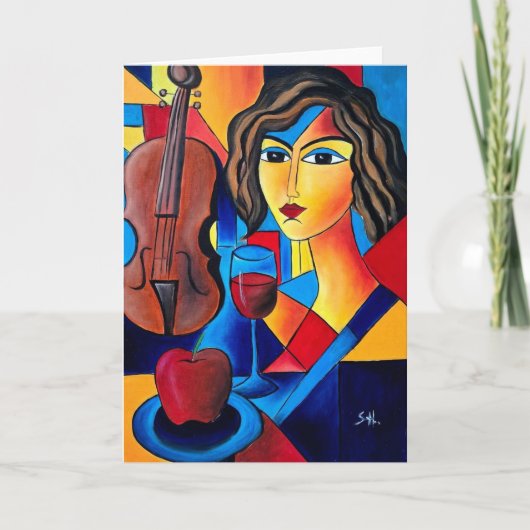 Carte Déjeuner avec des Couleurs (Devant)