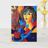 Carte Déjeuner avec des Couleurs (Fleur jaune)