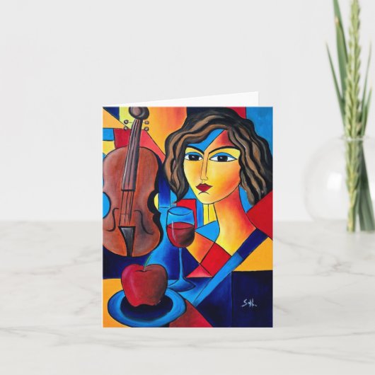 Carte Déjeuner avec des Couleurs (Devant)