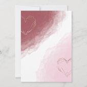 Carte Déjeuner des servantes Merlot et Blush Pink (Dos)