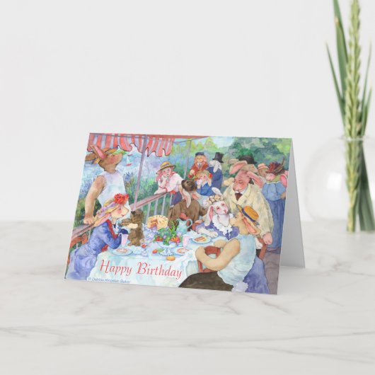 Carte Déjeuner du Bunny Party (Devant)