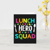 Carte Déjeuner Hero Squad Funny Lady Cafeteria Squad Wor (Fleur jaune)