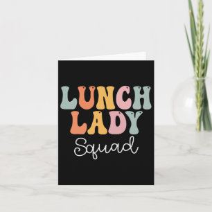Carte Déjeuner Lady Squad Retro Super Premier Jour De