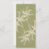 Carte Déjeuner nuptial d'olivier antique (Dos)