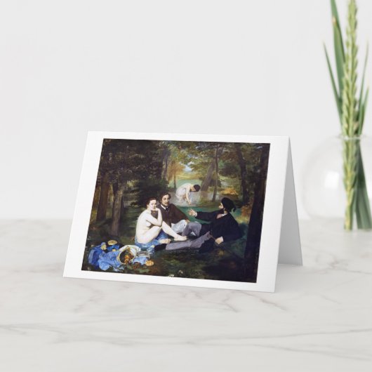 Carte Déjeuner sur l'herbe, Manet (Devant)