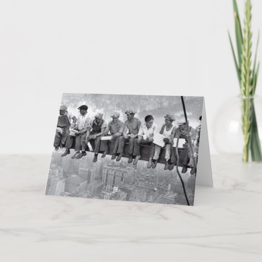 Carte Déjeuner Sur Un Gratte-Ciel (Devant)