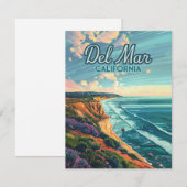 Carte Del Mar California San Diego Beach Pacific (Devant / Derrière)