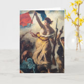 Carte Delacroix - La Liberté guidant le peuple Gros plan (Fleur jaune)