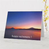 Carte délai de retraite (Fleur jaune)