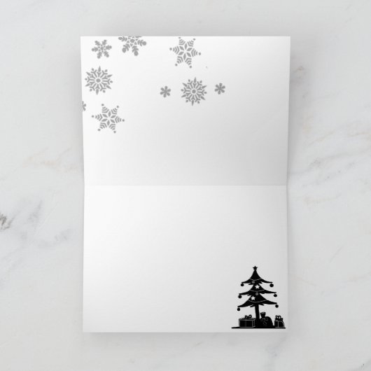 Carte d'élans de Noël (Intérieur)