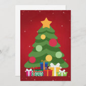 Carte d'élégance de Noël contemporaine (Devant / Derrière)