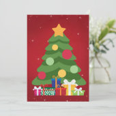 Carte d'élégance de Noël contemporaine (Debout devant)