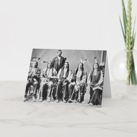 Carte Délégation des chefs sioux, dirigée par Red Cloud (Devant)