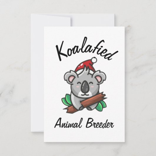 Carte d'éleveur d'animaux Koalafied (Devant)
