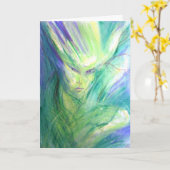 Carte d'elfe Woodland (Fleur jaune)