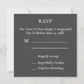 Carte Délicat Pastel Mariage rose (Dos)