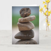 Carte délicat ... penser à vous (Fleur jaune)