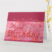 Carte Delicate Floral pattern Grandma Birthday XL card (Fleur jaune)