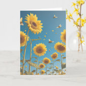 Carte Délice de fête dans le jardin (Fleur jaune)