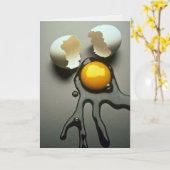 Carte Délicieux oeuf brisé (Fleur jaune)