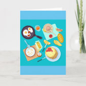 Carte Délicieux petit déjeuner Pancakes Oeufs Café (Devant)