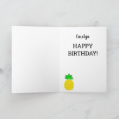 Carte Délicieuxananas, c'est toi, ananas, ton nom (Intérieur)