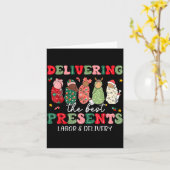 Carte Delivering The Labor Delivery Nurse Christmas (Fleur jaune)