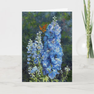 Carte "Delphinium" BLank Note