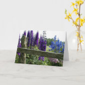 Carte Delphiniums (Fleur jaune)