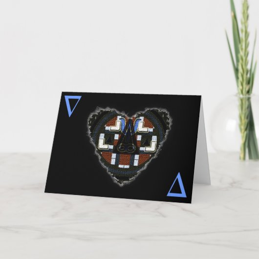 Carte Delta Heart Socionic Valentine Love Romance (Devant)