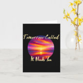 Carte Demain Appelé Il A Besoin De Vous Inspirer Au Couc (Fleur jaune)