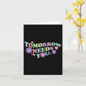 Carte Demain aura besoin de vous - Fleurs de sensibilisa (Fleur jaune)