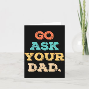 Carte Demande à Papa Citation drôle de Maman Fête des Mè