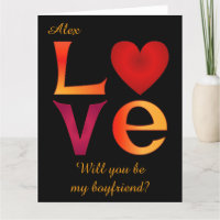 Demande de Boyfriend LOVE Carré personnalisée sur