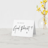 Carte Demande de cadeau de présentation de la propositio (Fleur jaune)