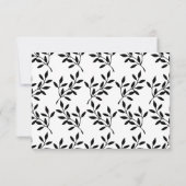 Carte Demande de chanson de mariage en calligraphie noir (Dos)