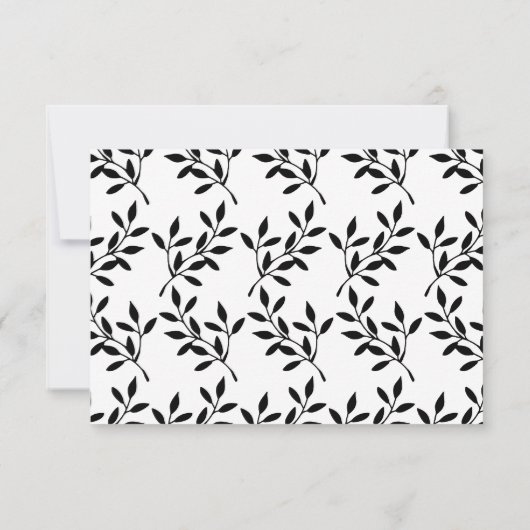 Carte Demande de chanson de mariage simple calligraphiée (Dos)