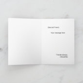 Carte Demande de Demoiselle d'Honneur à Rayures Aqua Mod (Intérieur)