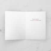 Carte Demande de Fille aux Fleurs Prune Ranunculus (Intérieur)