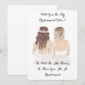 CARTE DEMANDE DE TEMOIN DE MARIAGE (Devant / Derrière)