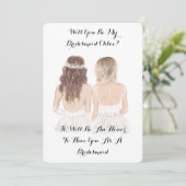 CARTE DEMANDE DE TEMOIN DE MARIAGE (Debout devant)