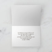 Carte Demande de Témoin de Mariage Annonce (Intérieur)